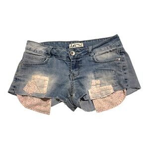 LEI Classic blue Jean cut off shorts Sz 1